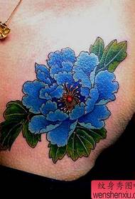 Tattoo: Këscht blo Peony Tattoo Muster Bild