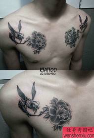 wavulana kifua classic pop nyuki na muundo tattoo