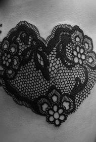 modello di tatuaggio di bellezza pizzo moda bella pizzo amore