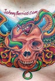 un tatuu di tatuaggio di ali pericolose di l'omu