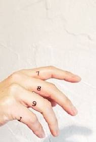 Tatuaggio tra le dita