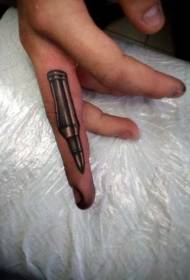 Fingra kuglo simpla tatuaje ŝablono
