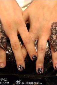 Kopnes tetovējums uz pirksta