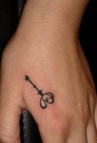 a finger key tattoo pattern picture