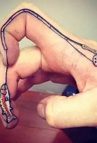 Személyiség kreatív ujj tetoválás