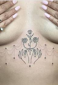 Una variedad de diseños de tatuajes temáticos con punta de mano de Evry