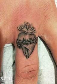 Палець любов татуювання візерунок