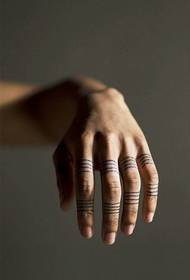 Finger inel tatuaj linie simplă model de tatuaj imagine de artă