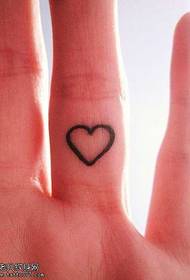 Finger beautiful little love totem tattoo pattern