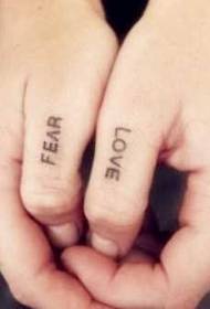 Uniquehụnanya pụrụ iche n’ịgba Bekee LOVE tattoo tattoo tattoo