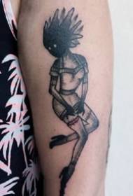 isang hanay ng madilim na tattoo tattoo tattoo sa braso