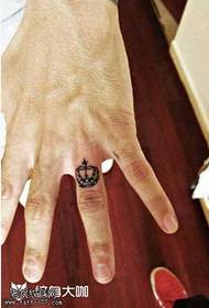 Feghju picculu corone di mudellu di tatuaggi