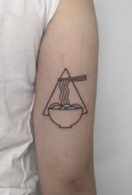 Geschikt voor 9 lijnen van eenvoudige tattoo-ontwerpen op de arm