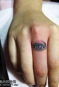 Uzorak tetovaže prstima za oči