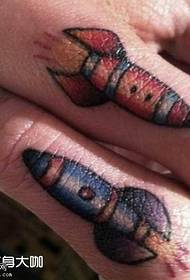 Finger rocket tattoo maitiro