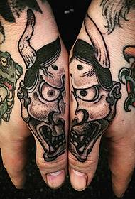 Modèle de tatouage en forme de doigt