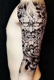 Big Black Flower Arm Tattoo - Hópur af 7 tískuverslun með stórum svörtum blómarma húðflúr