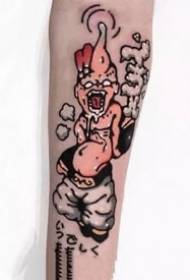 9 sets kleurrijke school creatieve tattoo-ontwerpen op de arm