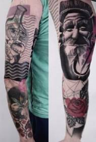 Modèle de tatouage polka grunge Unreal - Tatoueur contemporain polonais Timur Lysenko