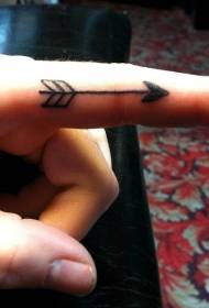 Kidole kidogo muundo wa mshale wa tattoo