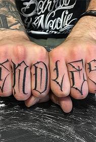 Floral body tattoo on the finger