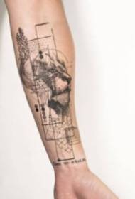 Armlinjetatovering 18 sett med kreative armer og andre deler viser tatoveringsbilder