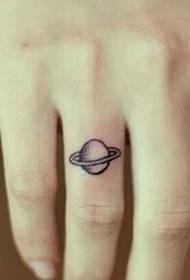 Beautiful finger on small fresh and beautiful planet tattoo picture picture