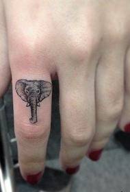 Maschera sexy dell'immagine del tatuaggio del dito