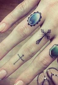 Yatsan tatts na g gan dutse mai daraja alamar zane-zane mai hoto