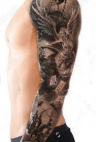 9 extreme Schwarz-Weiß-Tasche Arm Blume Arm schöne Tattoo-Bilder