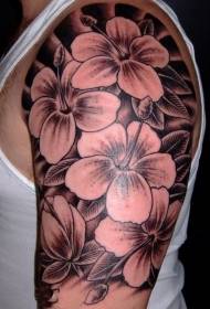 Tattoo ნიმუში ყვავილი ლამაზი ყვავილების tattoo ნიმუში