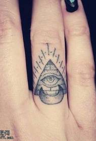 Палець красиві очей татуювання візерунок