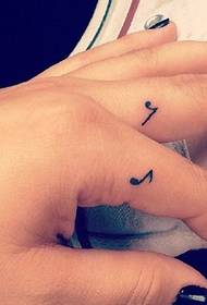 Палець невеликий свіжий маленький татуювання візерунком