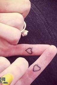Modeli i tatuazhit të dashurisë me Finger