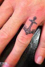 Палец малюнка малюнка татуіроўкі