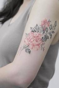 Tatouage aquarelle fraîche filles _17 filles belle motif de tatouage aquarelle simple fraîche
