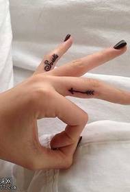 Vzor tetovania prstom