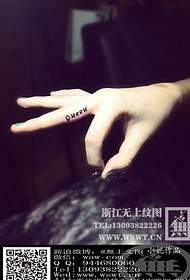 Tatuaggio inglese Queen Fingertip