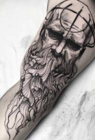 Svart og grått verk - et utmerket svart og grått tatoveringsverk av en gruppe utenlandske mestere