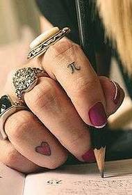 손가락 산스크리트어 문신 패턴