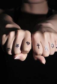 Finger creative pattern, personality, tattoo picture