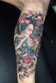 boka reJapan geisha tattoo magadzirirwo ane ruoko rwakakura