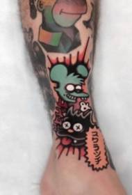 27 disegni di tatuaggi a braccio colorato stile scuola
