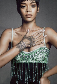Tattoo ສຸດດາວ Rihanna
