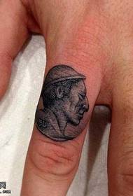 Χαρακτηριστικό τατουάζ δάχτυλο χαρακτήρα