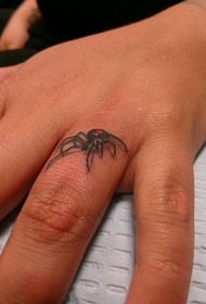 Ny tatoazy spider 3D tena misy amin'ny rantsantanana