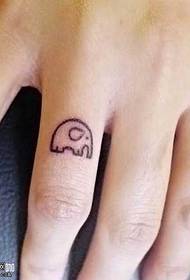 Sormen norsun tatuointikuvio