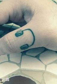 Uzorak tetovaža prstiju za slušalice