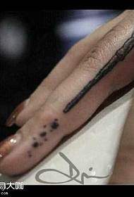 Modèle de tatouage de pointeur de main