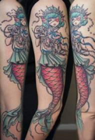 Bola qo'lida tatuirovka Mermaid xushbichim va tatuirovka rasm